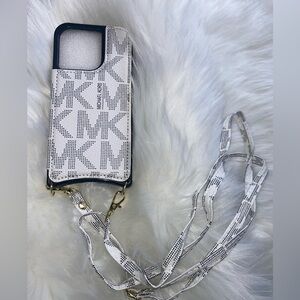 Michael Kors White Phone Crossbody Case 14 P